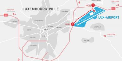 Мапа аеродрома Луксембург