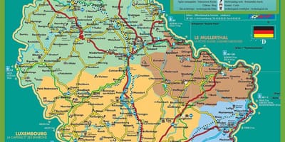 Град Луксембург туристичку мапу