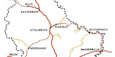 Карта железничке станице Луксембурга